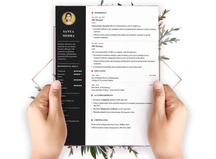 Resume builder- no need to have any technical knowledge